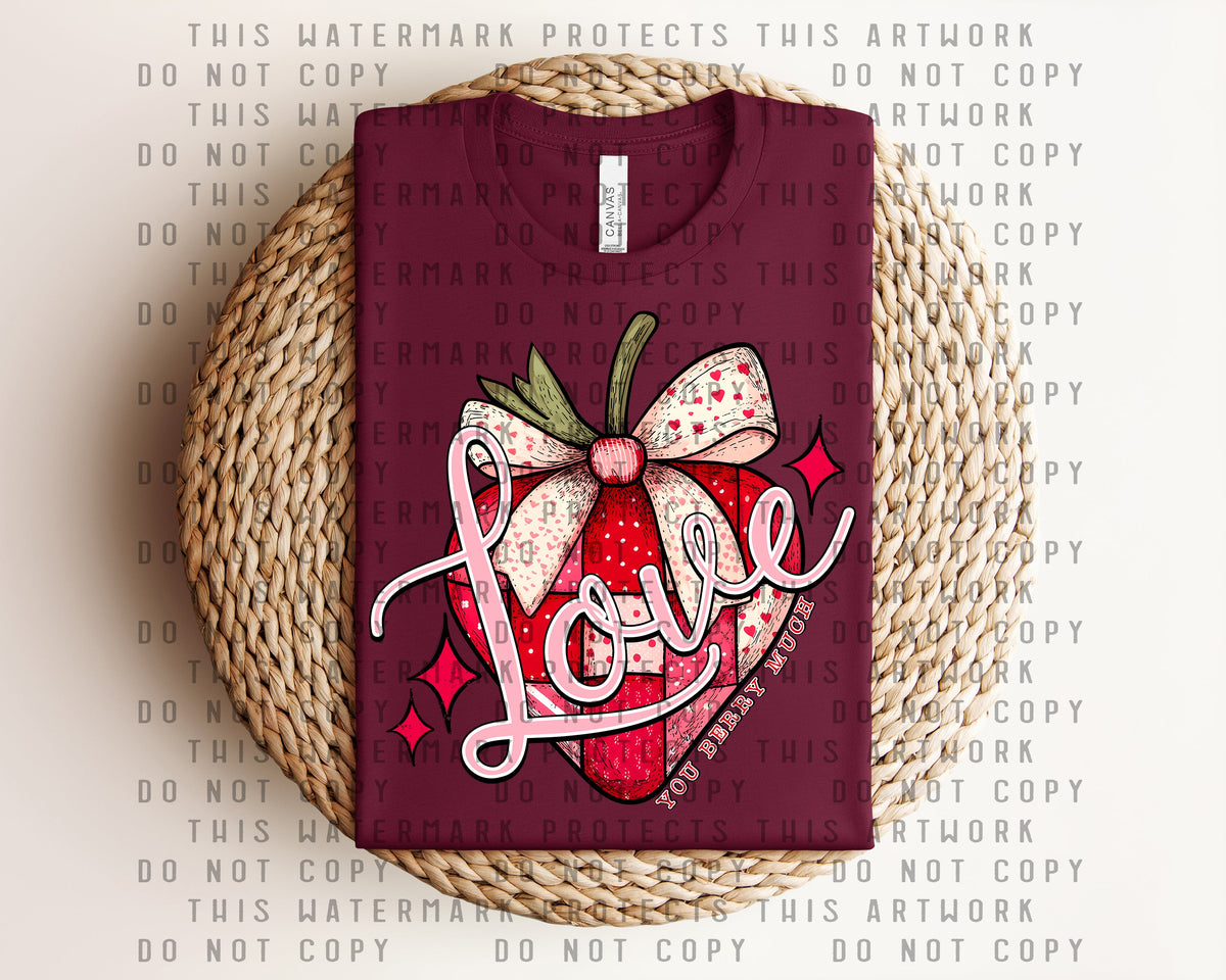 Love You Berry Much Graphic Tee