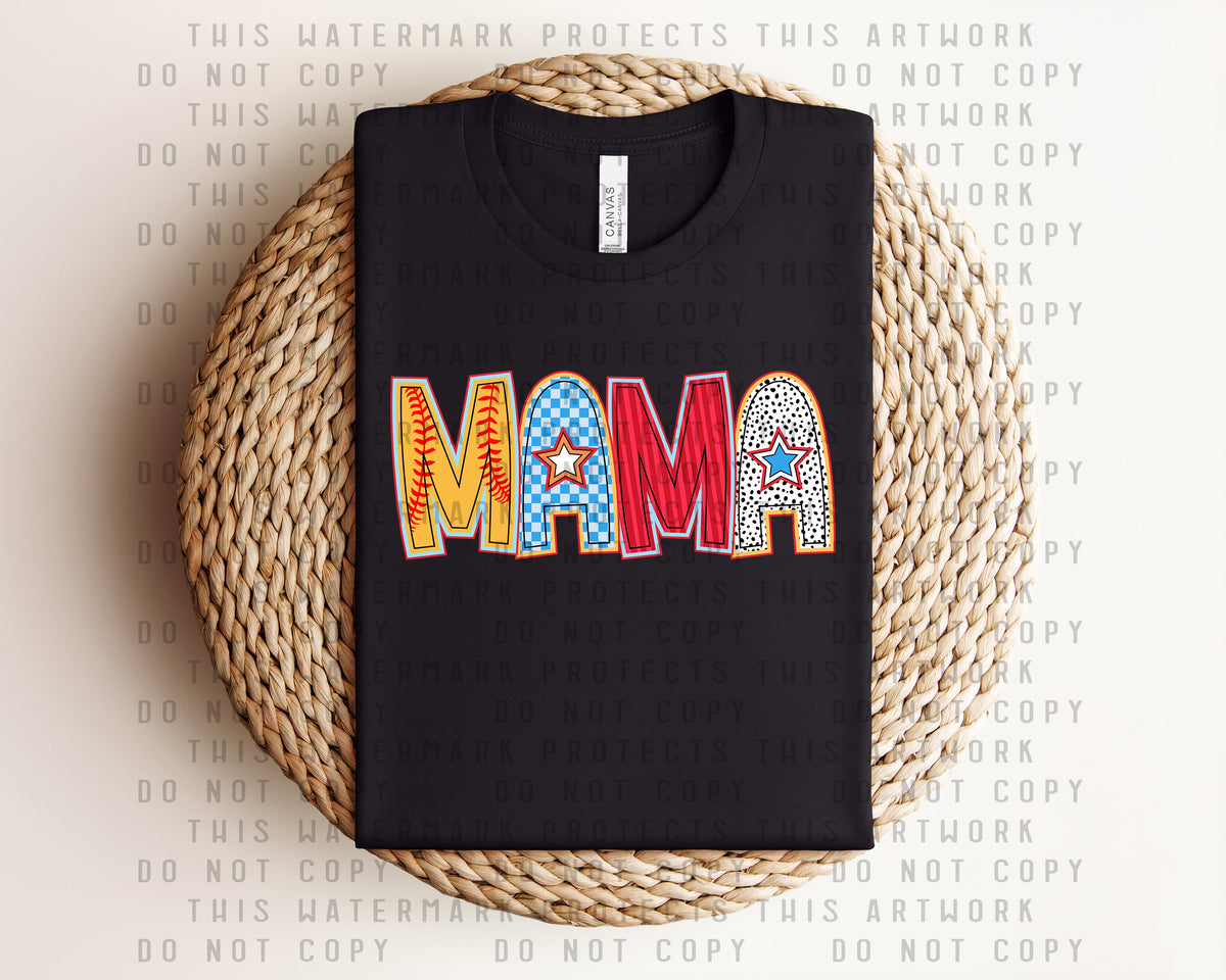 Softball Mama Graphic Tee