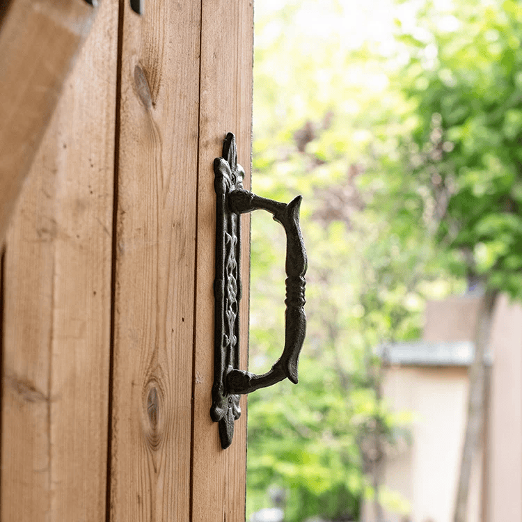 French Country Cast Iron Door Handle