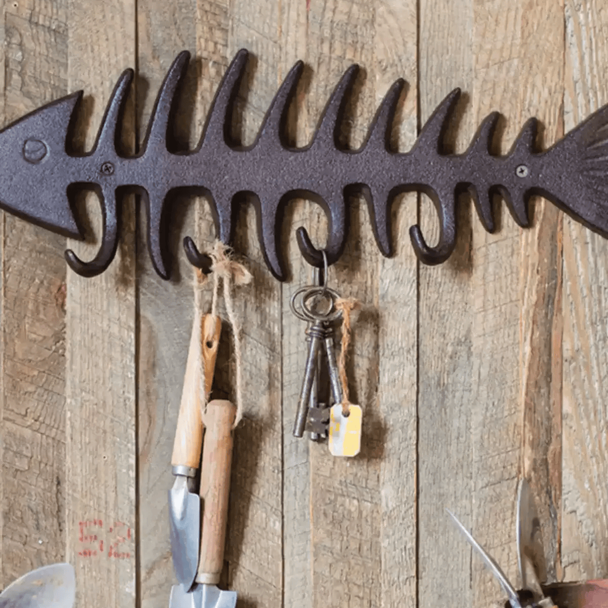 Cast Iron Fishbone Key & Tool Holder