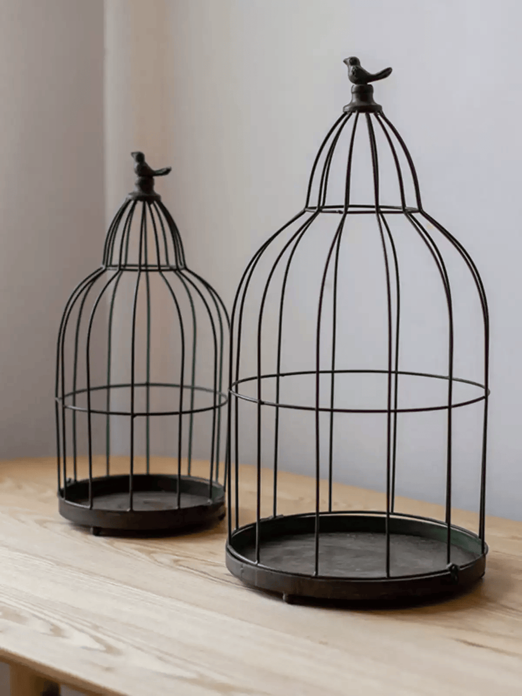 Vintage Garden Birdcage Display