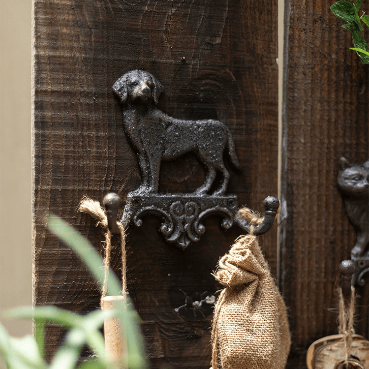 Farmhouse Cast Iron Labrador Hook
