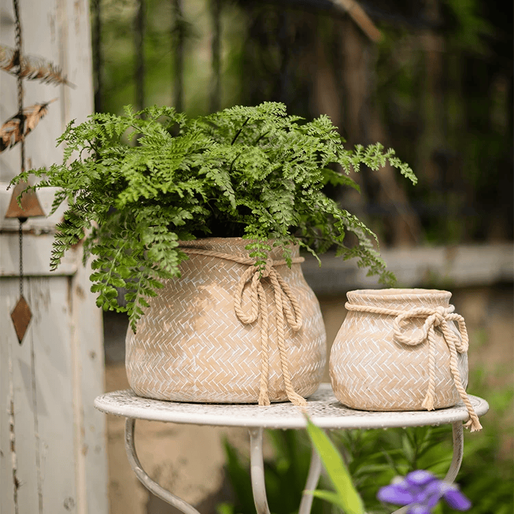 Garden Sack Cement Planter