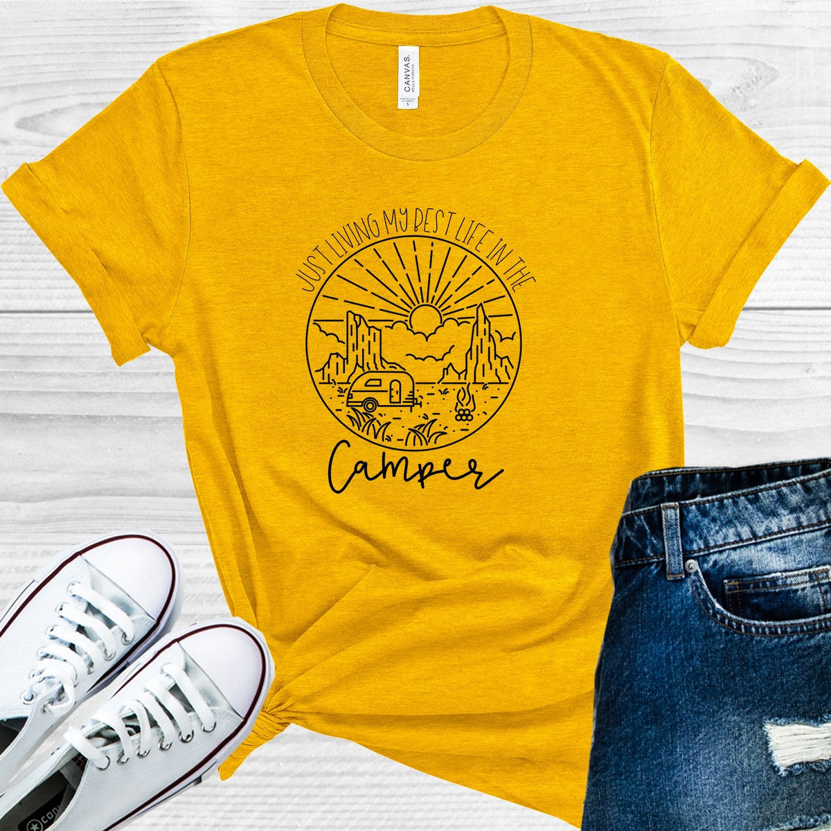 Just Living My Best Life in the Camper Graphic Tee