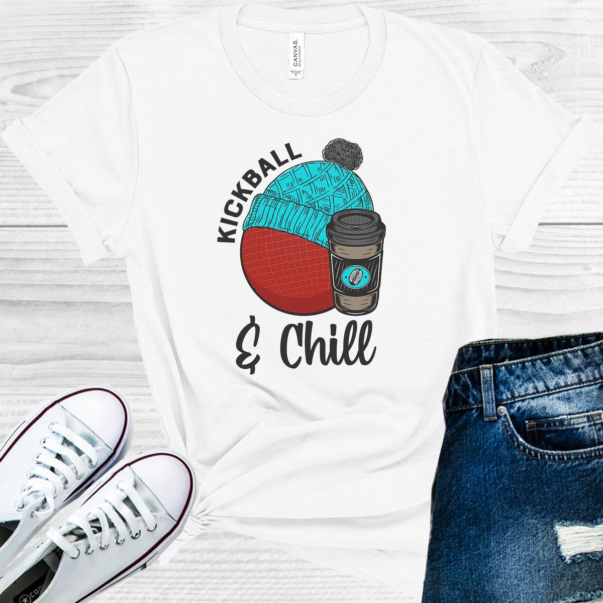 Kickball & Chill Graphic Tee