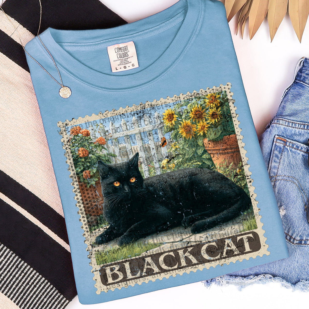 Black Cat Graphic Tee