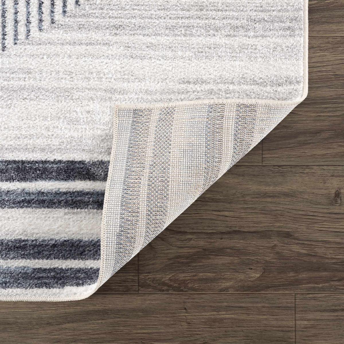 Thad Medium Gray Washable Area Rug