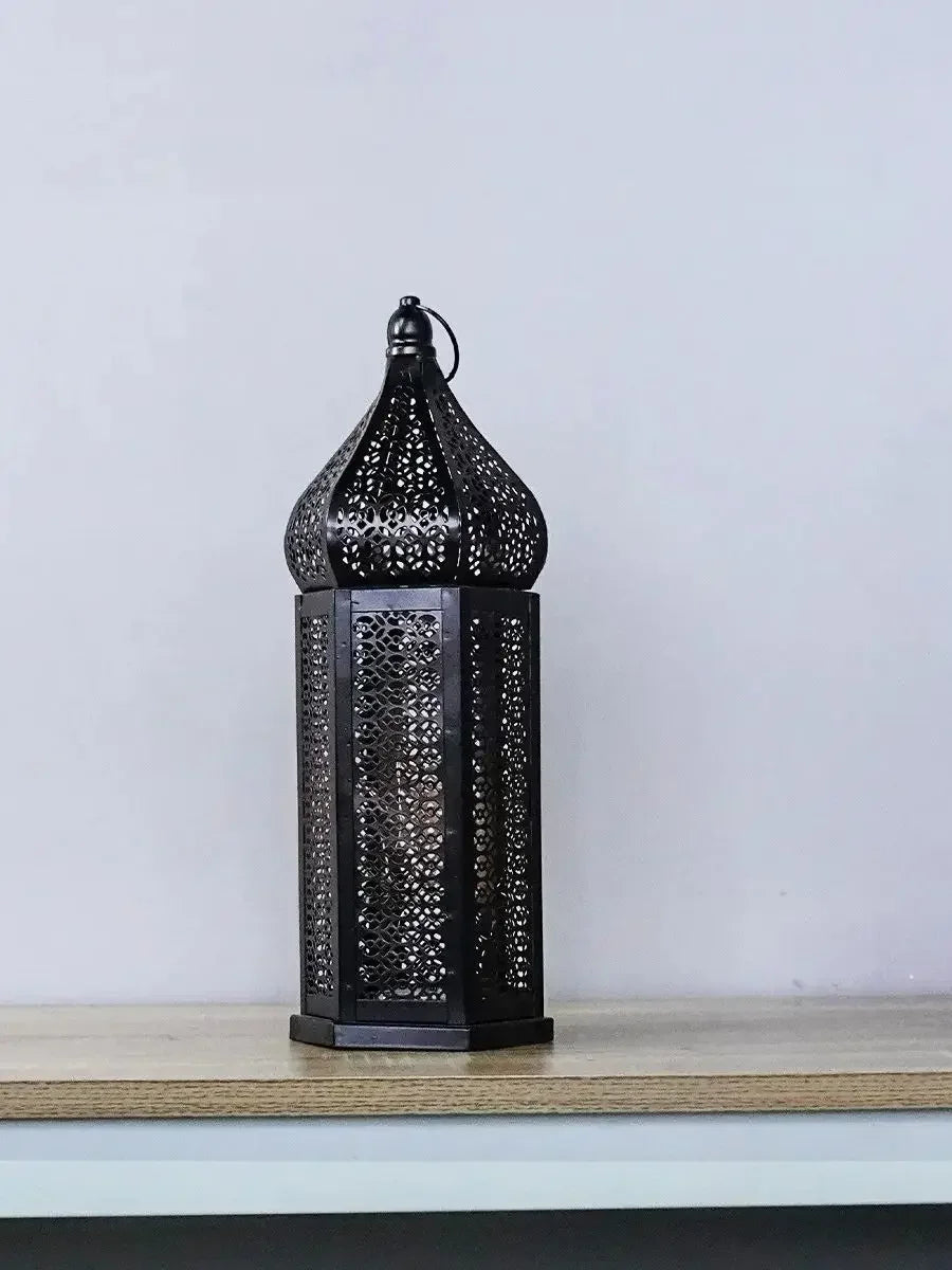 Lantern - LED Iron Moroccan Retro