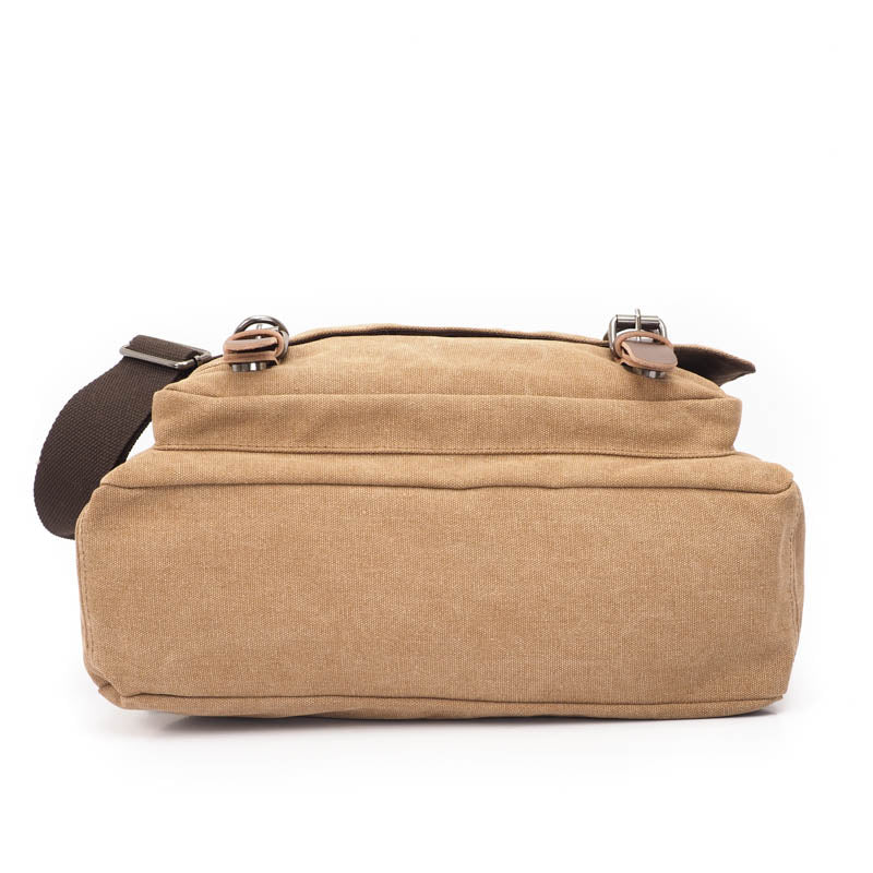 Large Waxed Canvas Messenger Bag