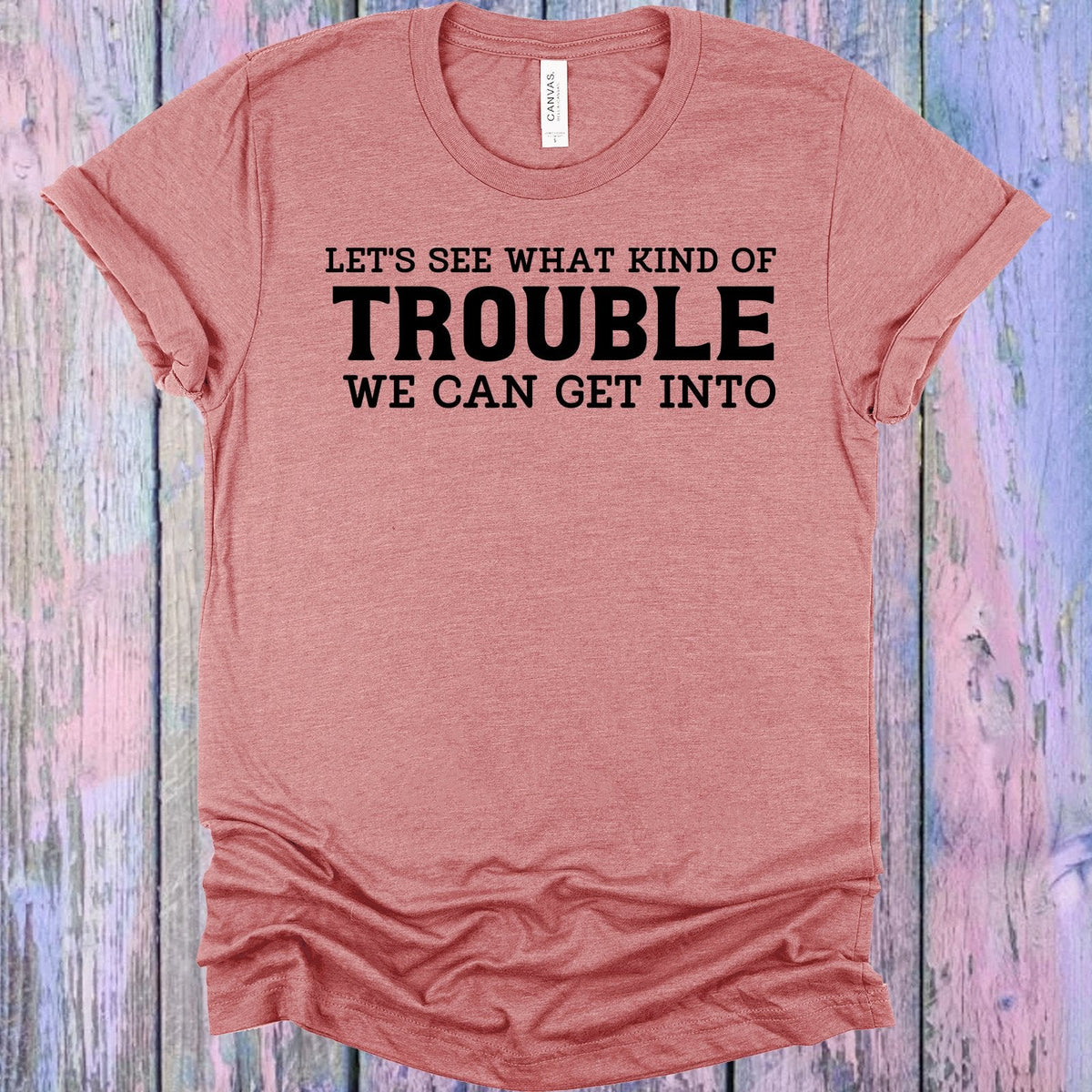 Let's See What Kind of Trouble We Can Get Into Graphic Tee