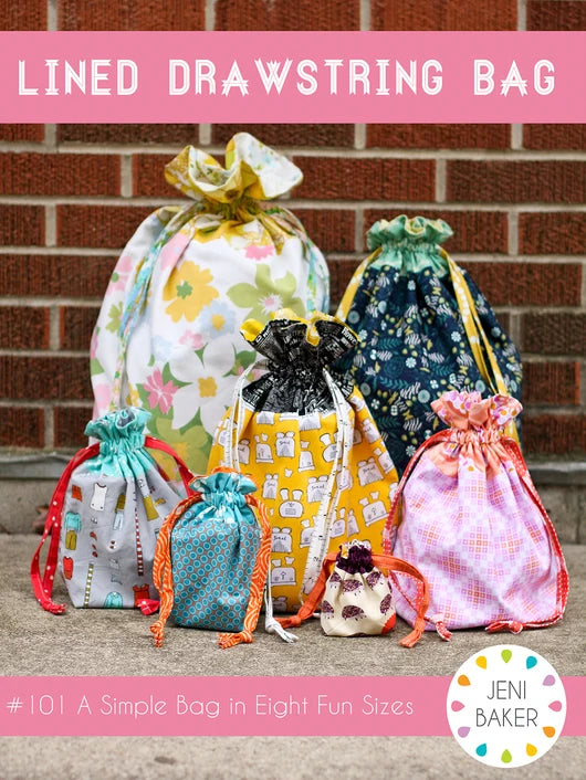 Lined Drawstring Bag Downloadable Pattern