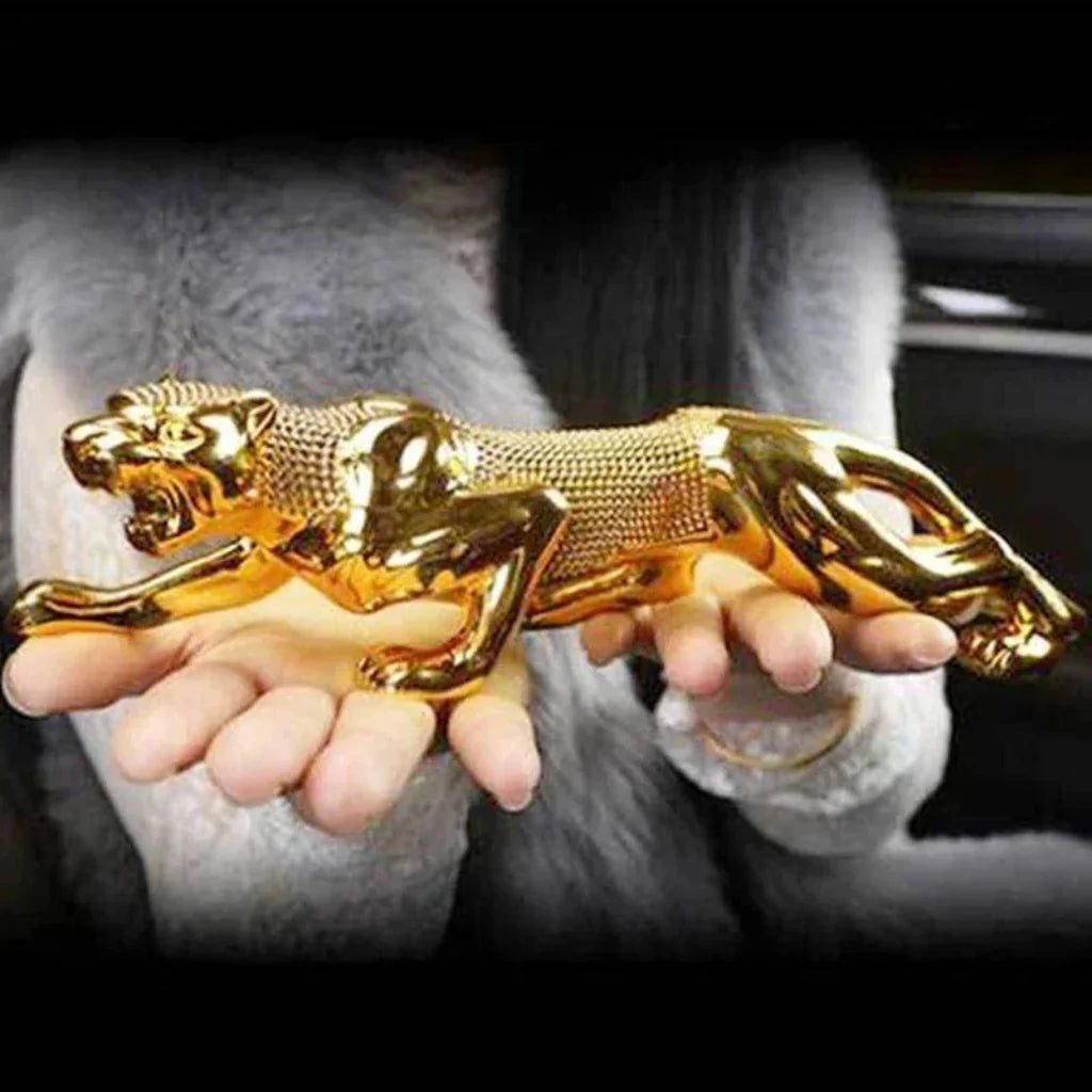 Luxury Running Leopard Car Dashboard Figurine for Home & Office Decor