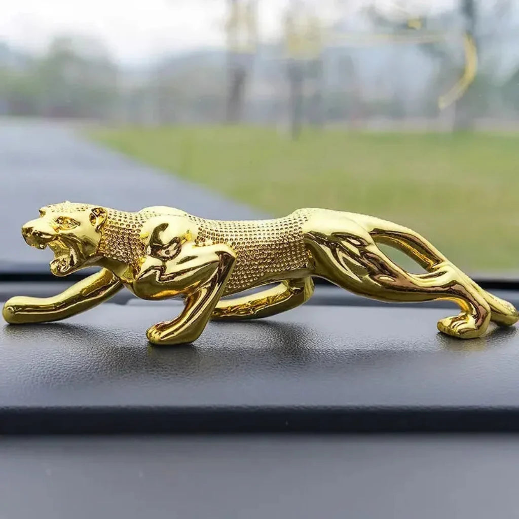 Luxury Running Leopard Car Dashboard Figurine for Home & Office Decor