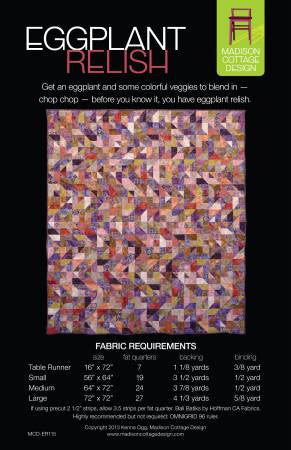 Eggplant Relish Quilt Pattern