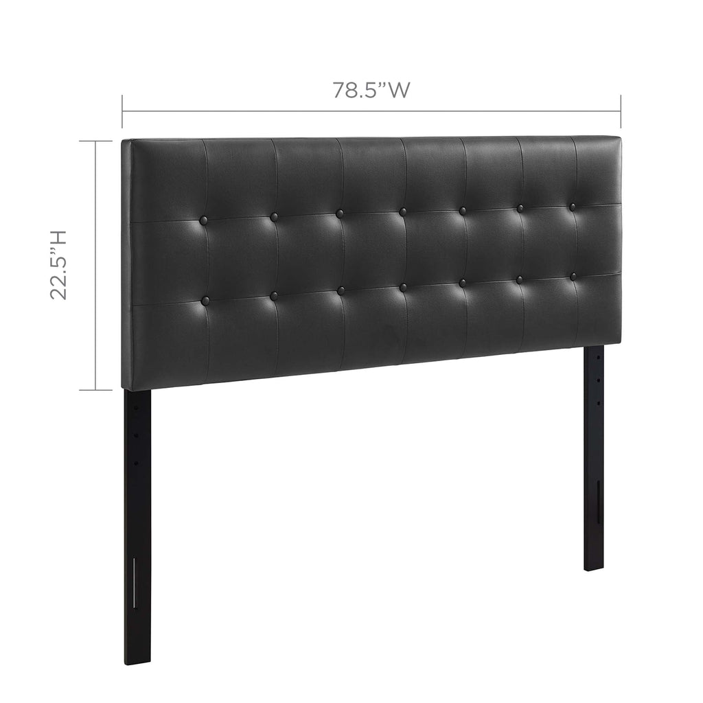 Emily Upholstered Vinyl King Headboard by Modway
