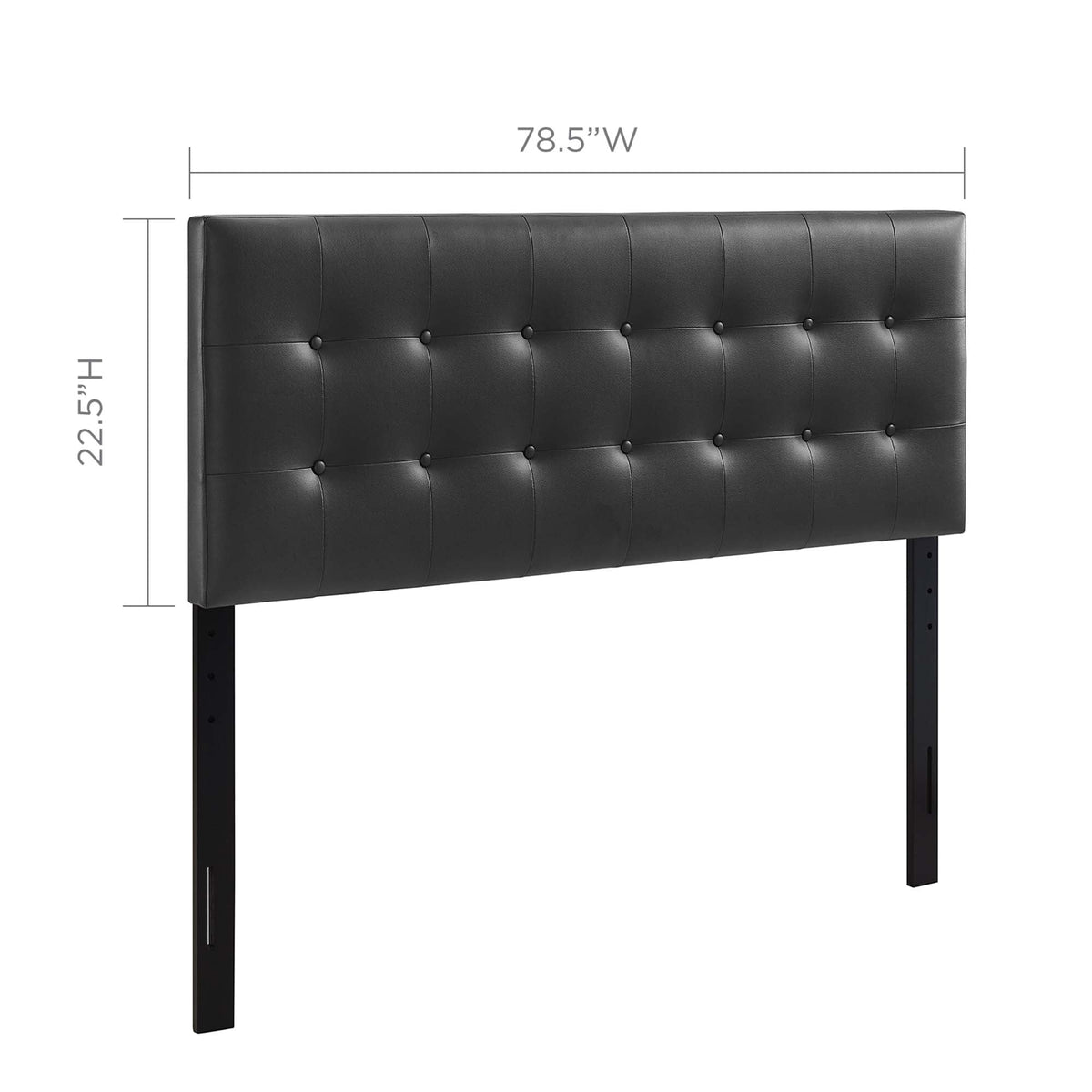 Emily Upholstered Vinyl King Headboard by Modway