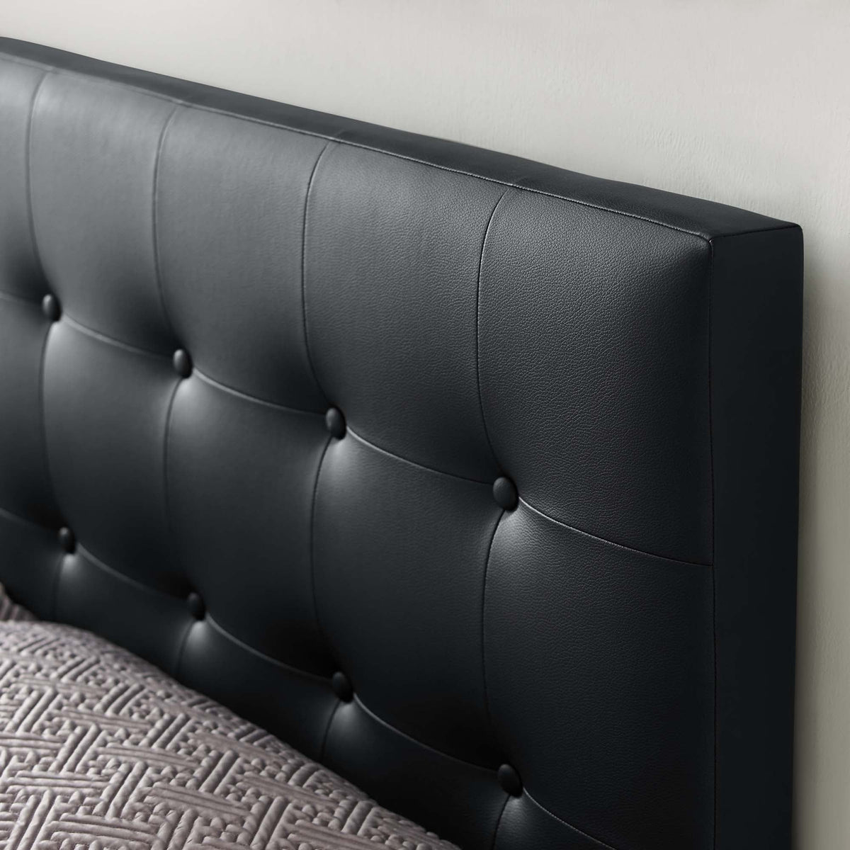 Emily Upholstered Vinyl King Headboard by Modway