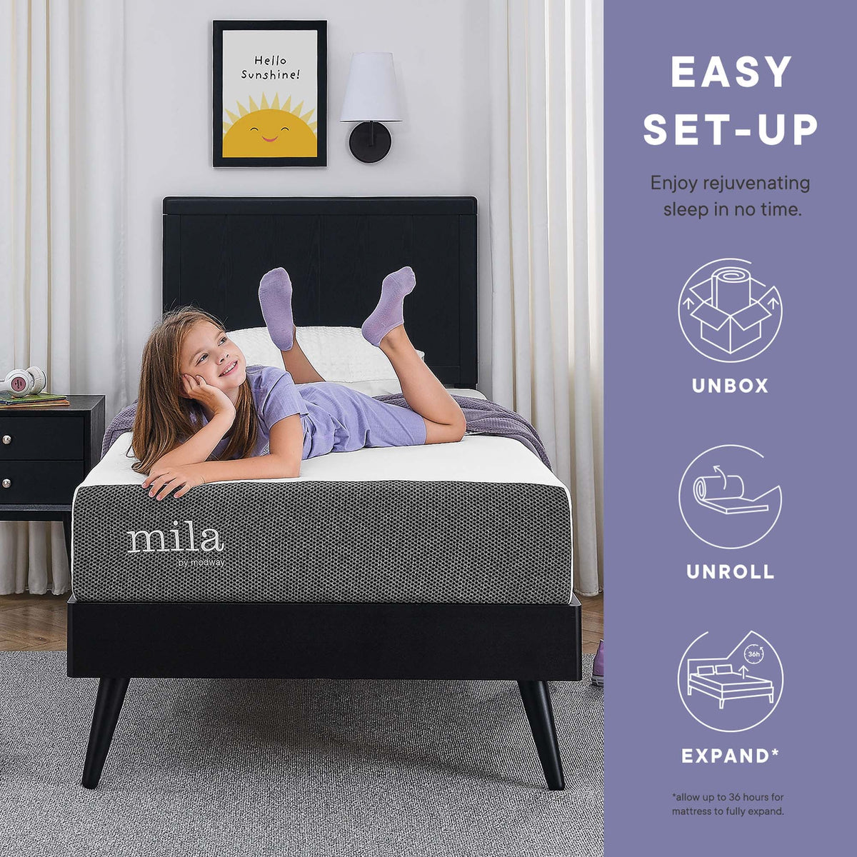 Mila 6" Twin Mattress by Modway