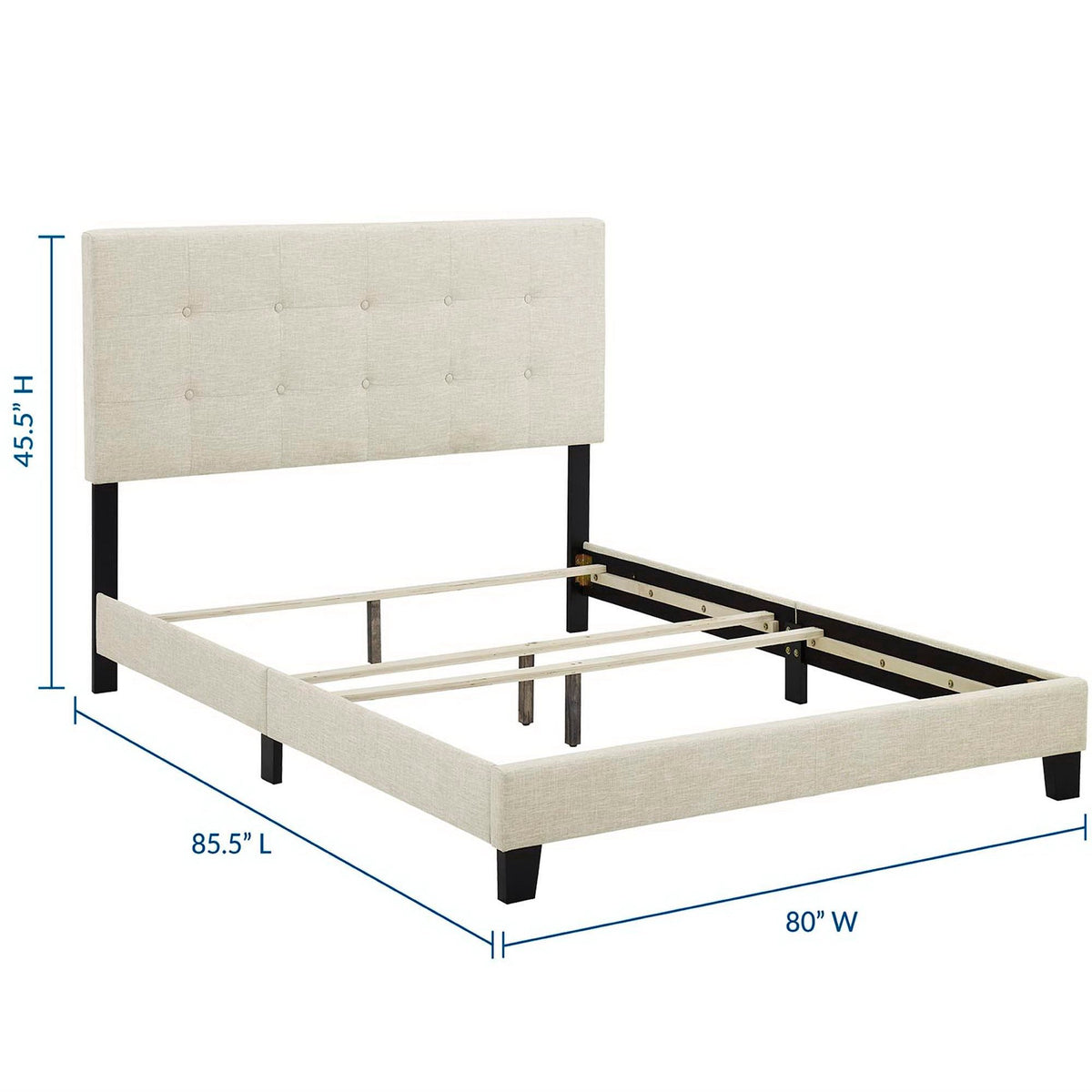 Amira Upholstered Fabric King Bed by Modway
