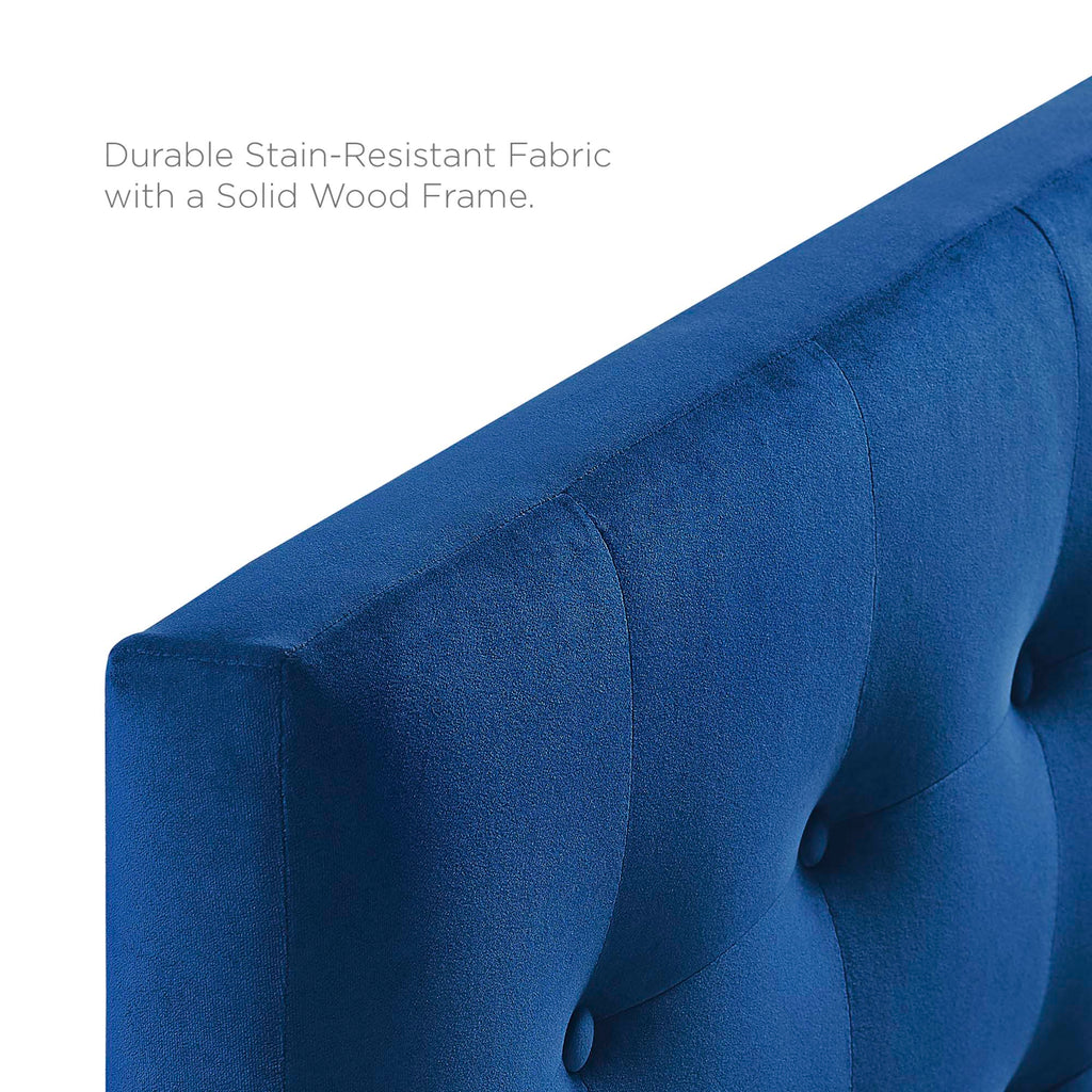 Emily Biscuit Tufted Performance Velvet Queen Headboard by Modway
