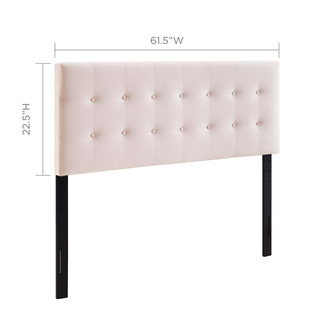 Emily Biscuit Tufted Performance Velvet Queen Headboard by Modway