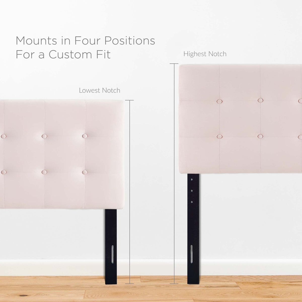 Emily Biscuit Tufted Performance Velvet Queen Headboard by Modway