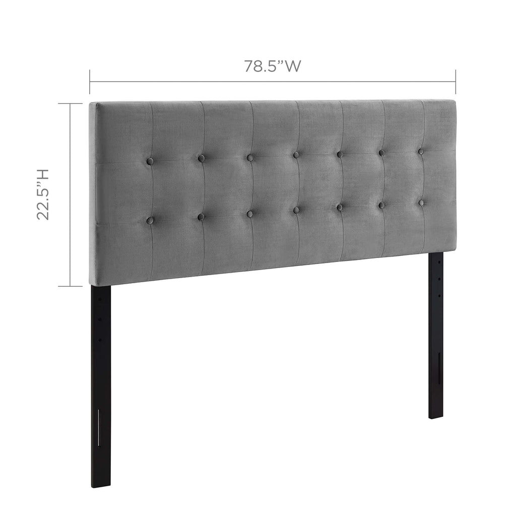 Emily Biscuit Tufted Performance Velvet King Headboard by Modway