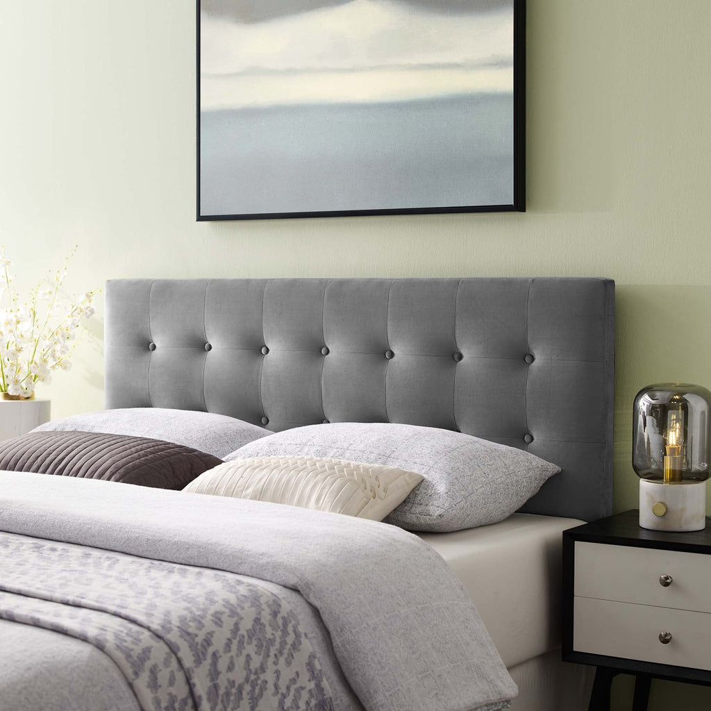 Emily Biscuit Tufted Performance Velvet King Headboard by Modway
