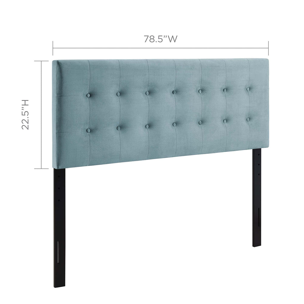 Emily Biscuit Tufted Performance Velvet King Headboard by Modway