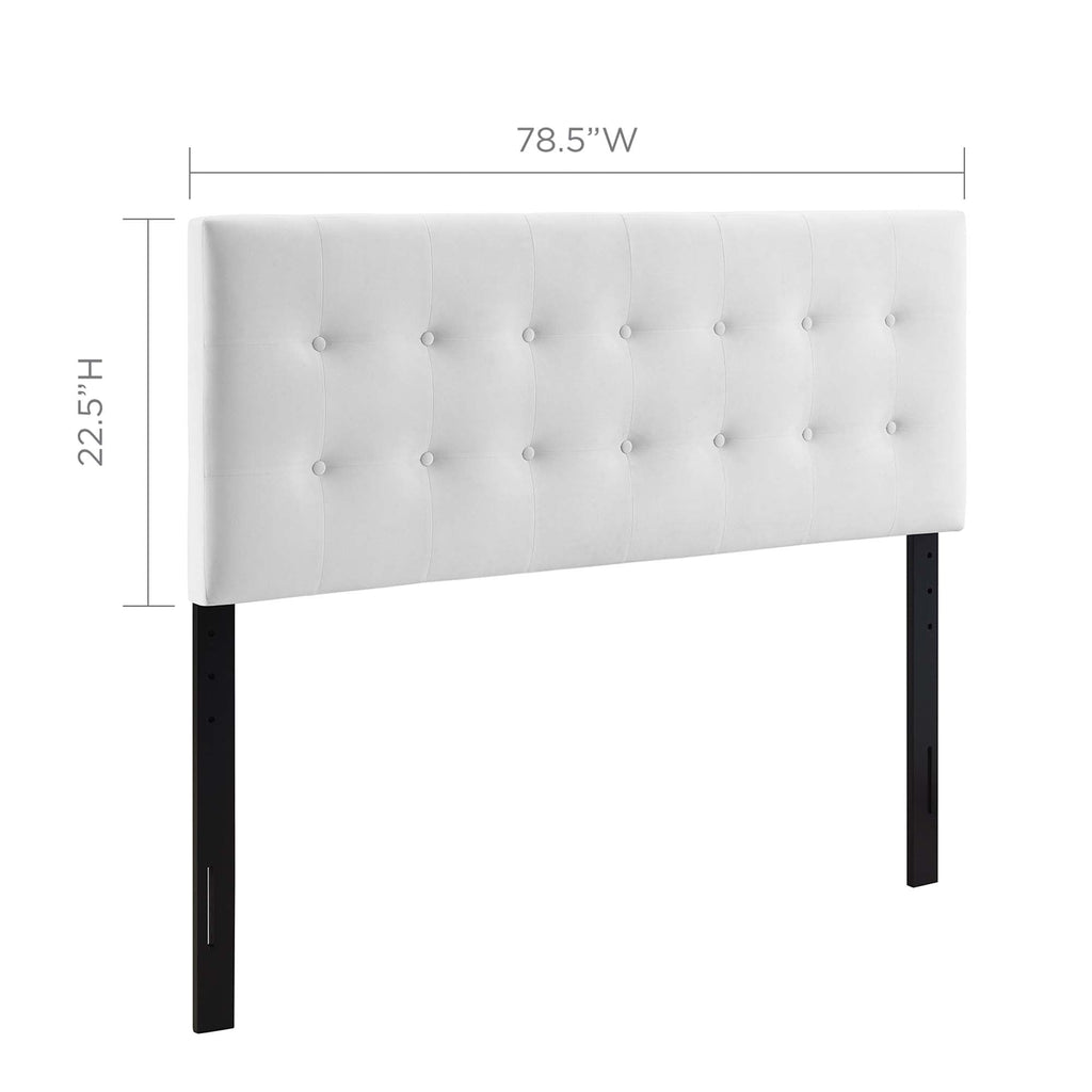 Emily Biscuit Tufted Performance Velvet King Headboard by Modway