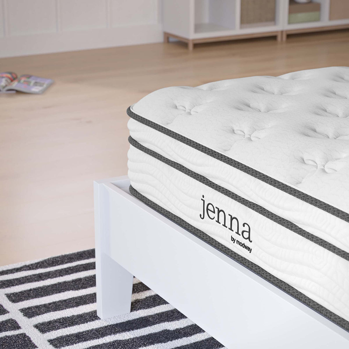 Jenna 8" Innerspring and Foam Narrow Twin Mattress by Modway