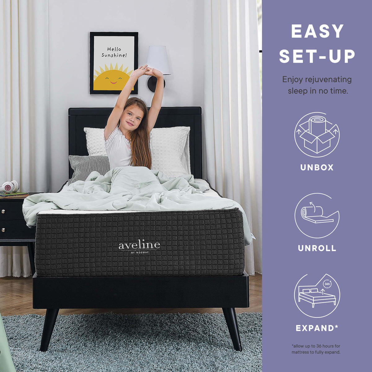 Aveline 6" Narrow Twin Mattress by Modway