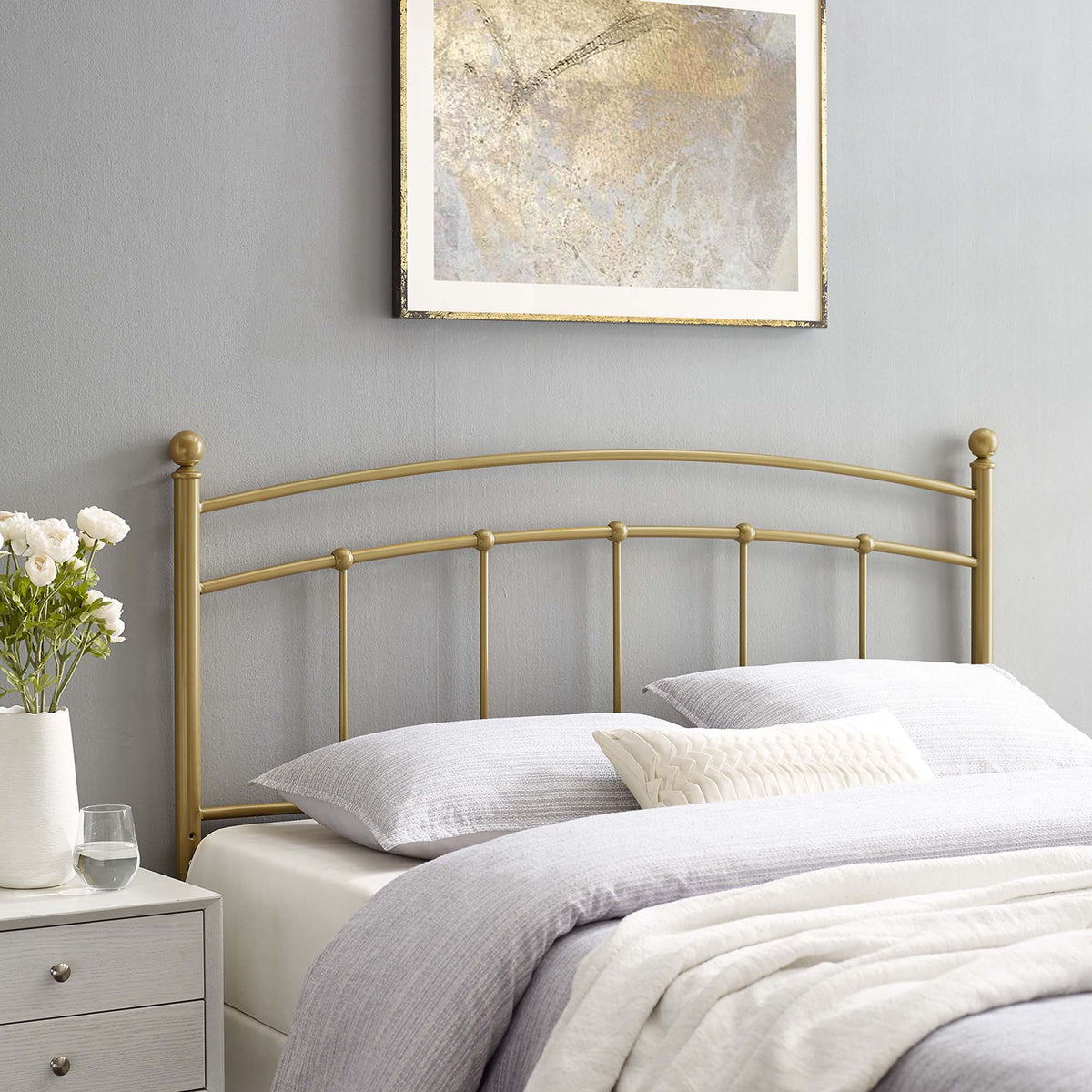 Abigail Metal Queen Headboard by Modway