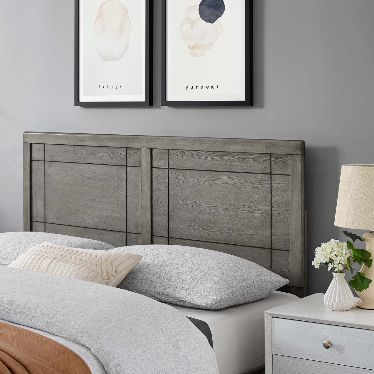 Archie Wood Queen Headboard by Modway