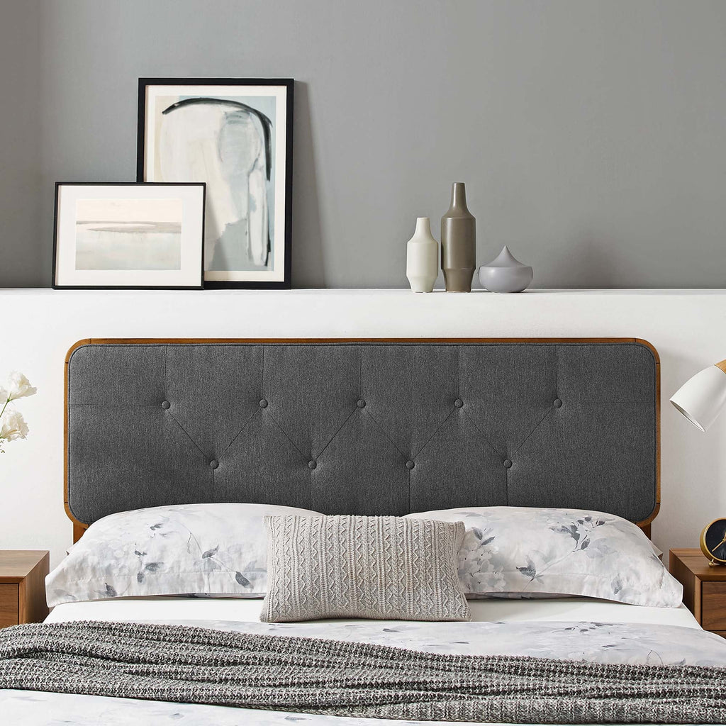 Collins Tufted Fabric and Wood Twin Headboard by Modway