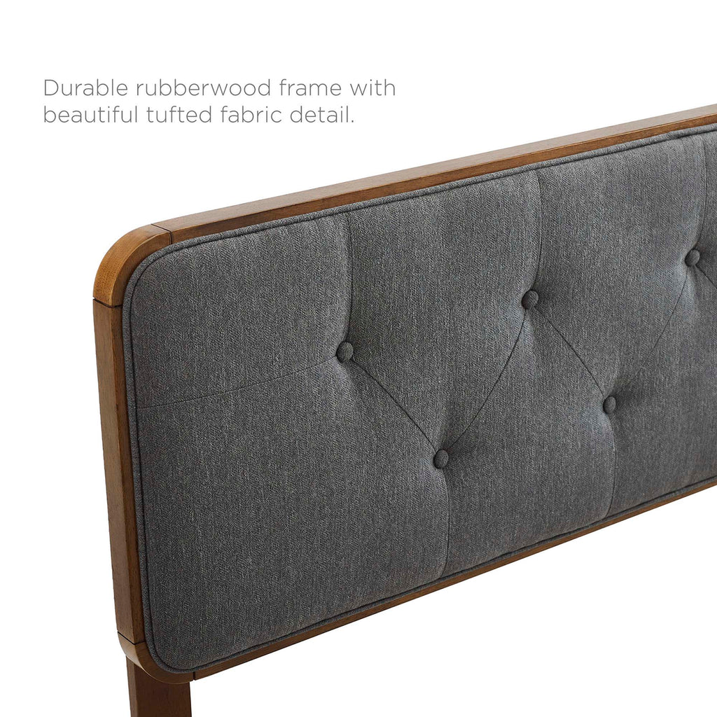 Collins Tufted Fabric and Wood Twin Headboard by Modway