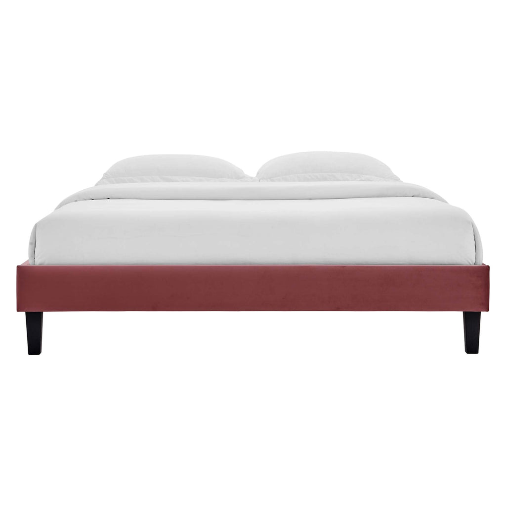 Reign Performance Velvet King Platform Bed Frame by Modway