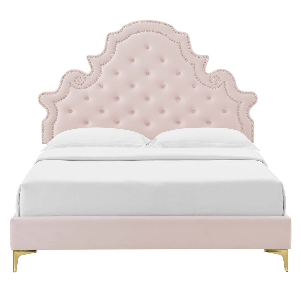 Gwyneth Tufted Performance Velvet Full Platform Bed by Modway - MOD-6757