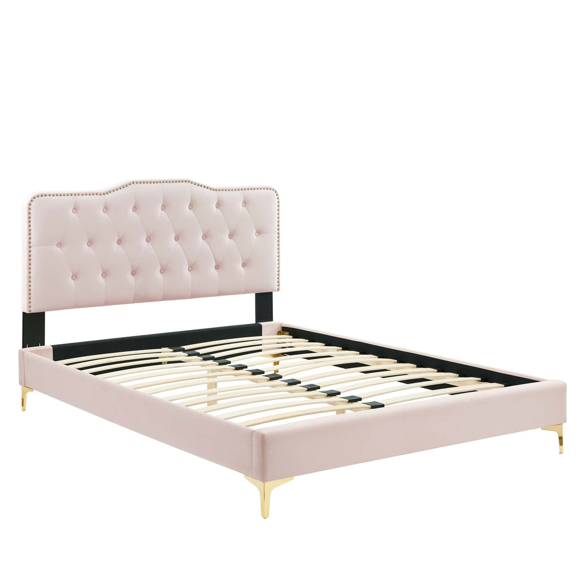 Amber Performance Velvet Queen Platform Bed by Modway - MOD-6775