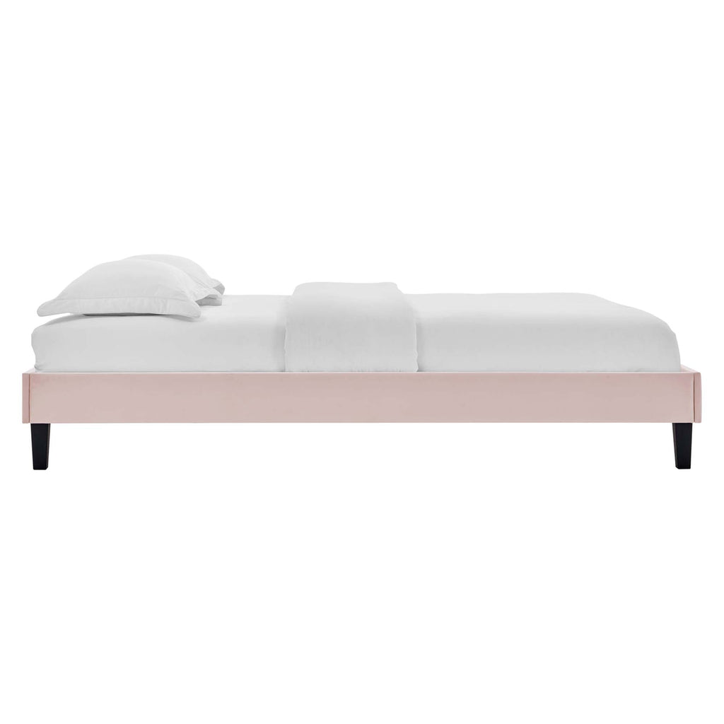 Amber Performance Velvet Queen Platform Bed by Modway - MOD-6777