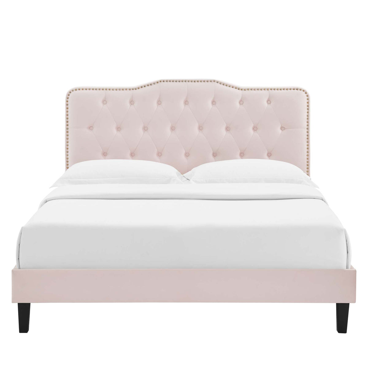 Amber Performance Velvet Queen Platform Bed by Modway - MOD-6777