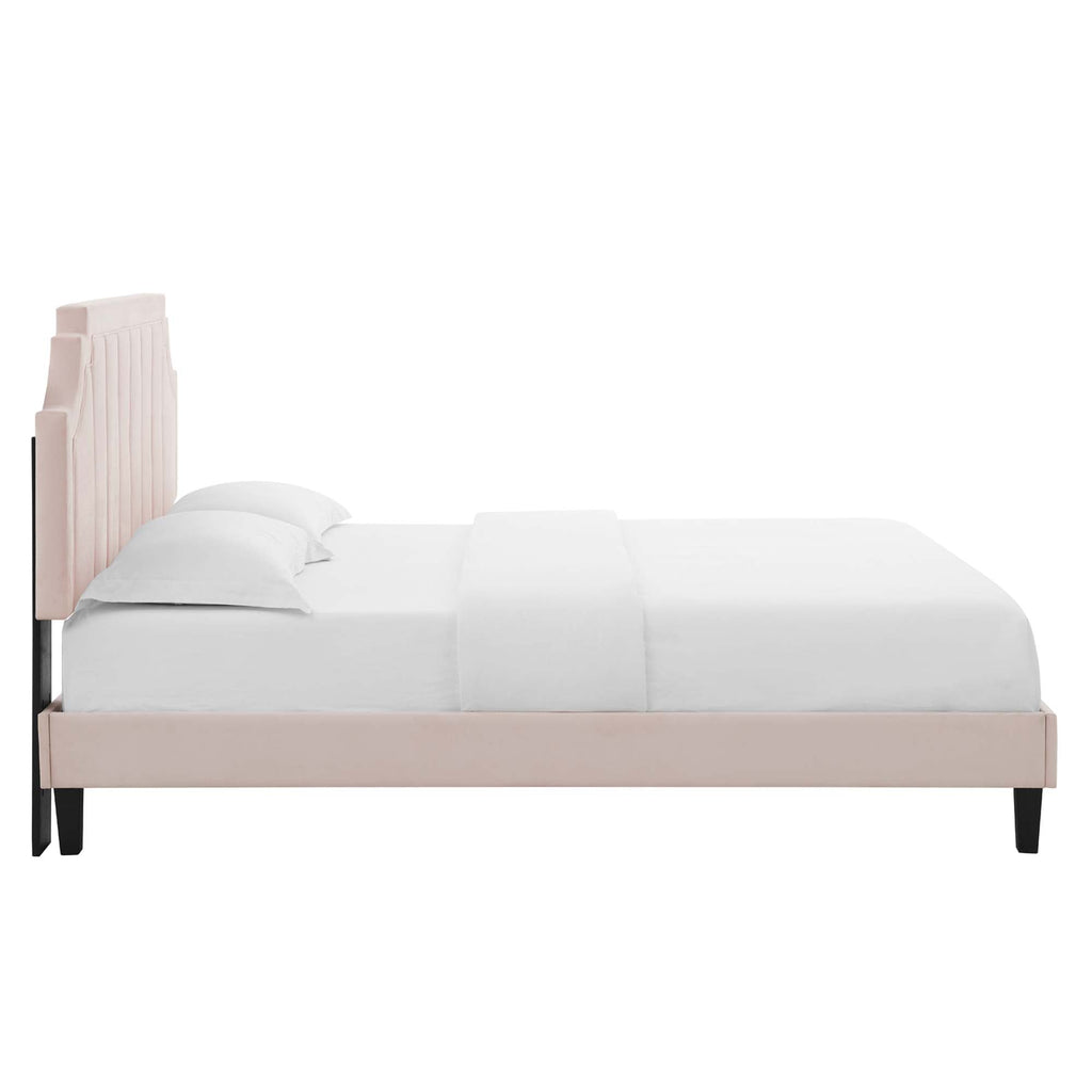 Sienna Performance Velvet Full Platform Bed by Modway - MOD-6914