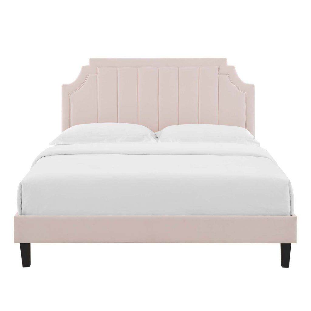 Sienna Performance Velvet Full Platform Bed by Modway - MOD-6914
