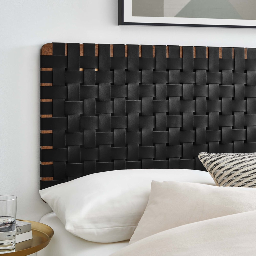 Sparta Weave Vegan Leather Full Headboard by Modway