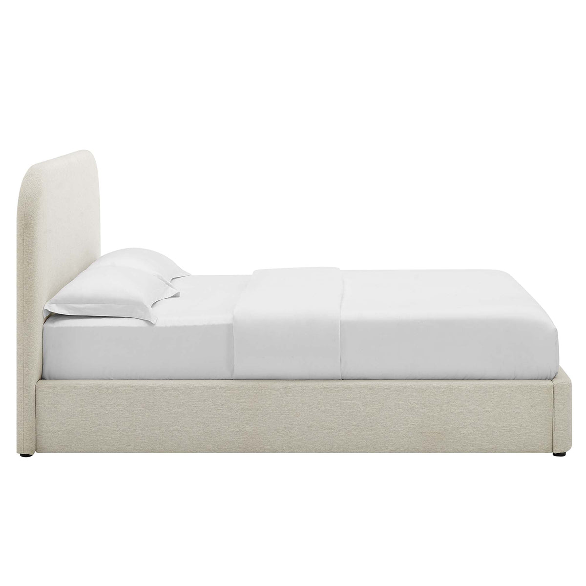 Keynote Upholstered Fabric Curved Twin Platform Bed by Modway