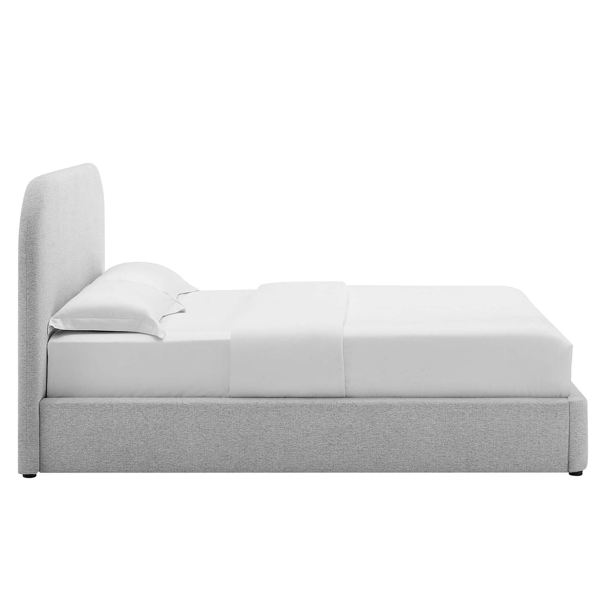 Keynote Upholstered Fabric Curved Twin Platform Bed by Modway
