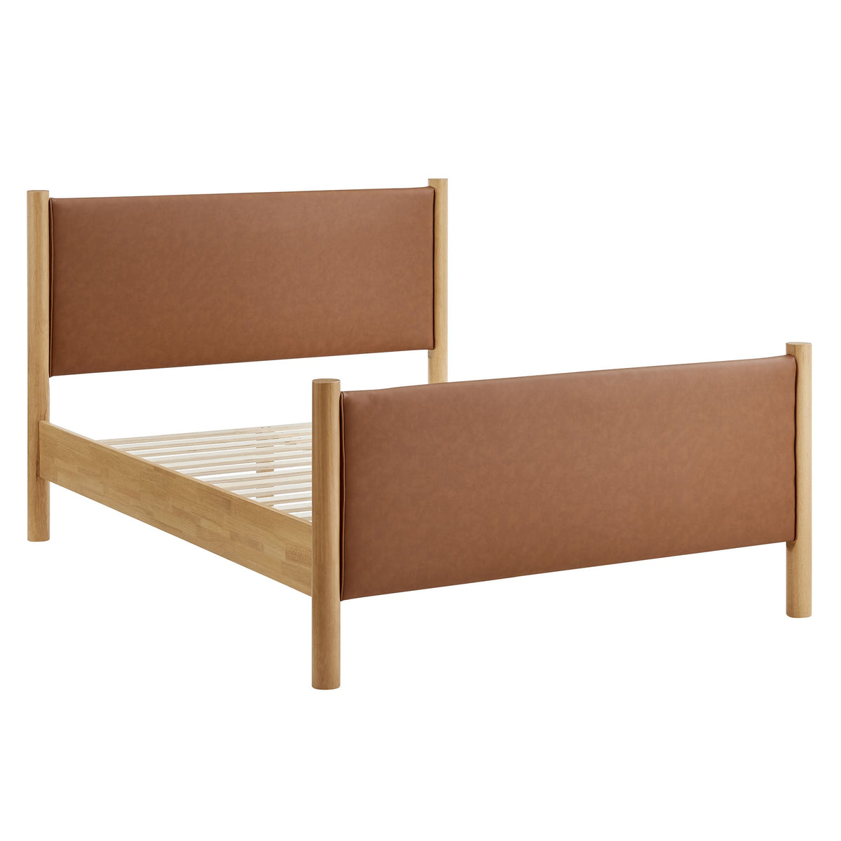 Maven Twin Size Vegan Leather Upholstered Platform Bed by Modway
