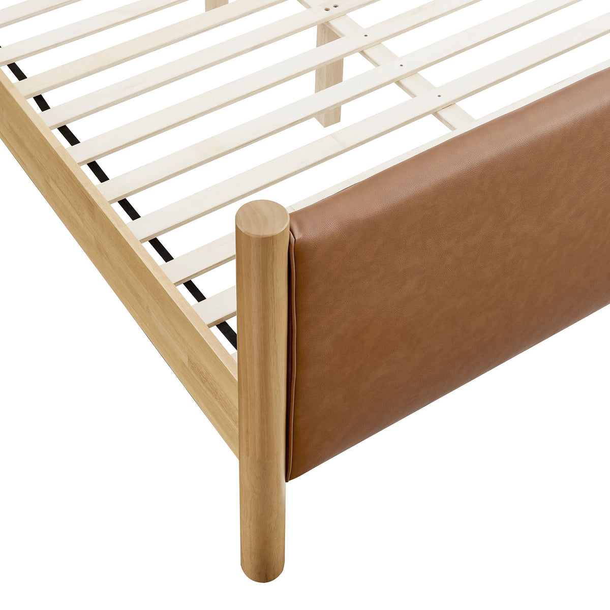 Maven Twin Size Vegan Leather Upholstered Platform Bed by Modway