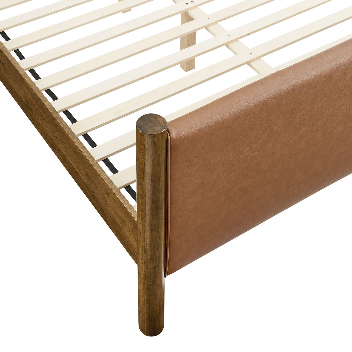 Maven Twin Size Vegan Leather Upholstered Platform Bed by Modway