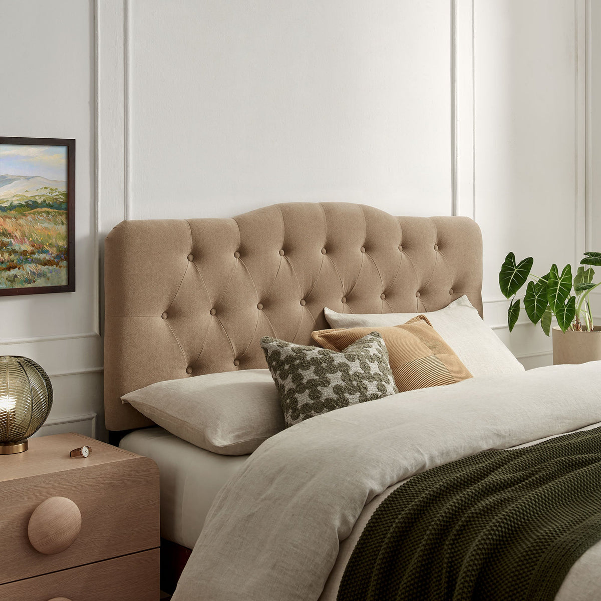 Annabel Premium Linen Blend Queen Headboard by Modway